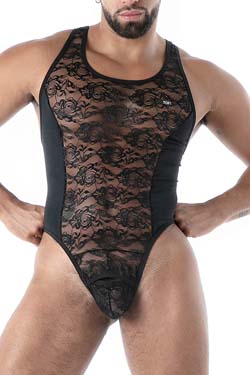 TOF Paris Fluid Lace Ouvert Body Schwarz