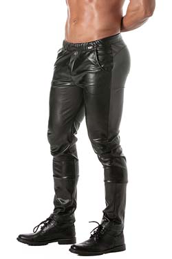 TOF Paris Kinky Sweat Pants Hose Leder-Optik
