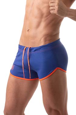 TOF Paris Mesh Gym und Freizeit Shorts Royal Blau