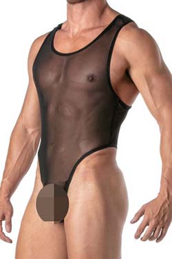 TOF Paris Mesh Stringbody Schwarz