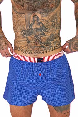 UnaBux Boxershorts Blue Point