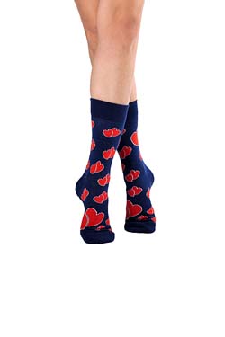 UnaBux Unisex Socken Double Heart