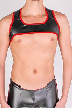 Herren Unterhemd Wojoer Harness 357 Leder Optik