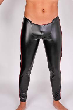 Wojoer Herren Leggings 357 Leder Optik