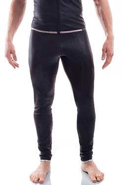 Wojoer Herren Leggings 396 Black Silver