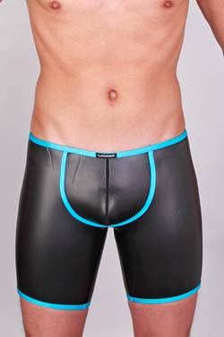 Wojoer Neopren Bade Slim Short 309W Schwarz-Trkis